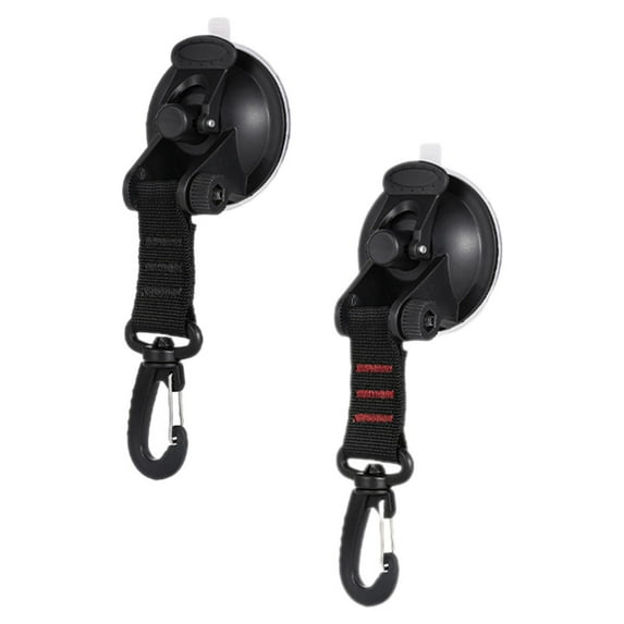 Greenadscape 2Pcs Window Suction Cup Anchor Red Nylon for Car Camping Outdoor Travel Accessories