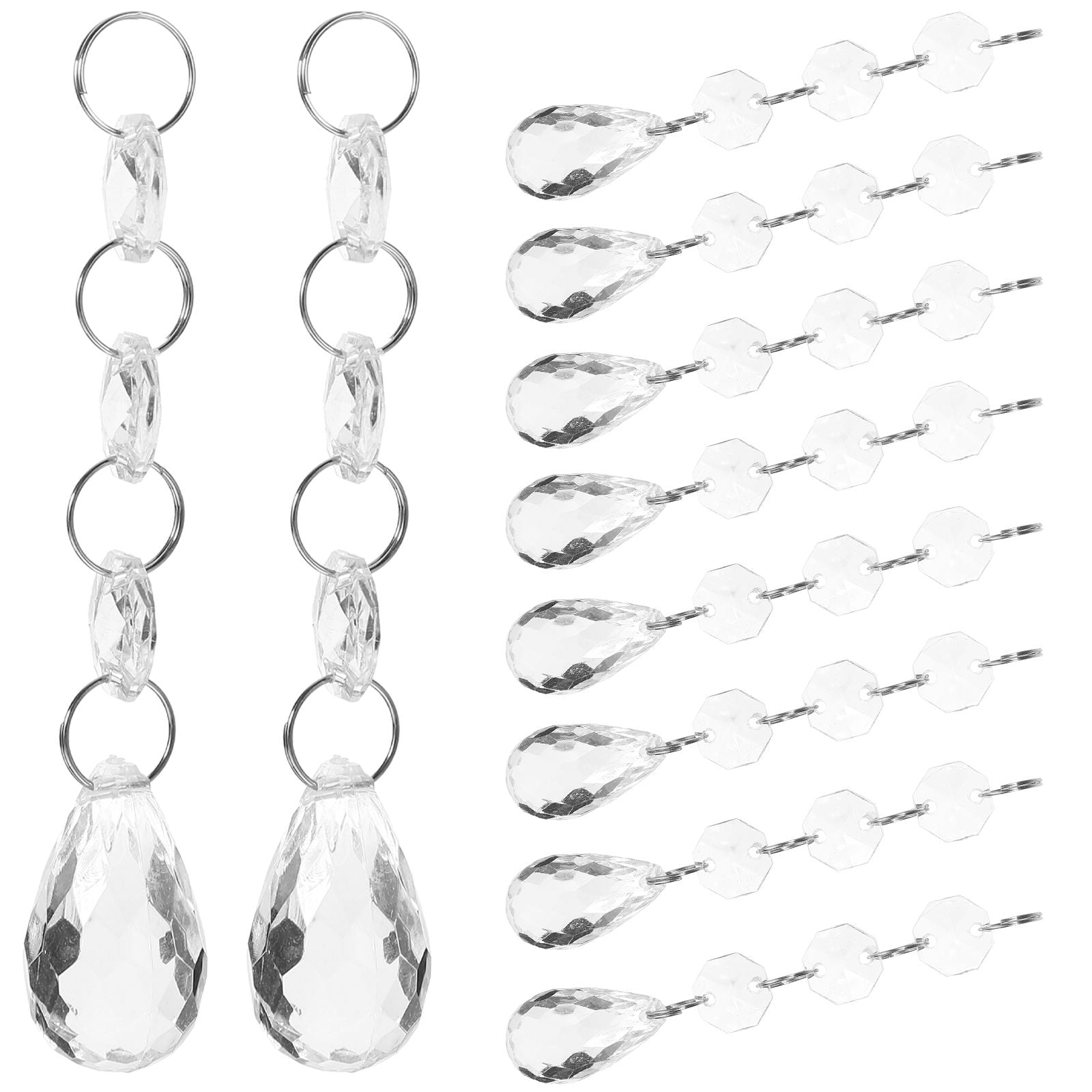 Greenadscape 30Pcs Hanging Crystals Acrylic Pendant for Home Decoration ...
