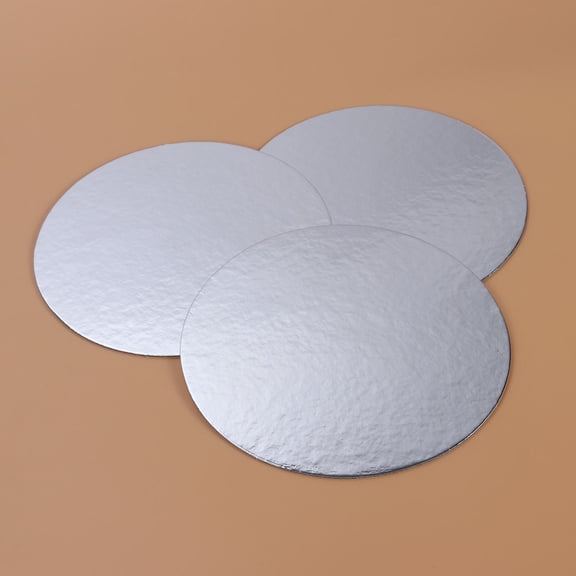 Greenadscape 3-Pack Cardboard Cake Boards 8.1 Inch Diameter for Baking and Home Cooking