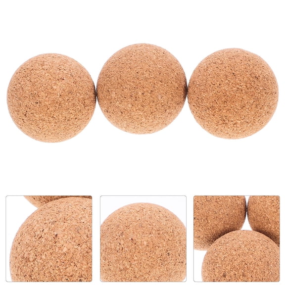 Greenadscape 5Pcs Table Cork Balls for Table Soccer Accessories Indoor Use Khaki