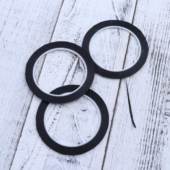 Greenadscape 6Pcs Black Marking Tape for Whiteboard and Grid Creating 3mm Width 66m Length