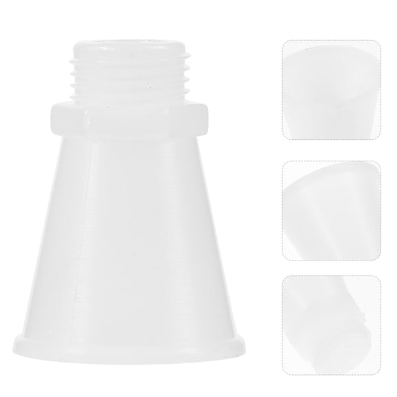 Greenadscape 6Pcs Fire Extinguisher Nozzles White Plastic Wide Mouth Conical for Fire Retardant