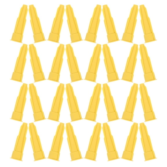 Greenadscape Caulk Nozzles 36 Pcs Yellow Plastic Conical Sealant Tube Caps Construction