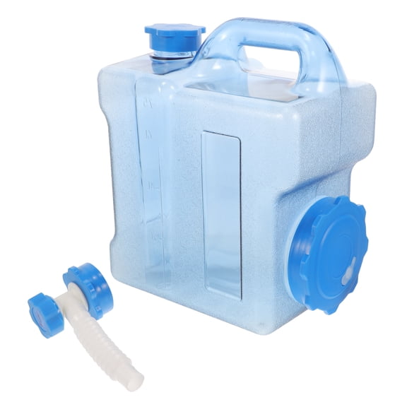 Greenadscape Drinking Water Container For Outdoors Blue Pc Rectangular Shape Leakproof Design 1 Set 11.02X9.65X5.91in