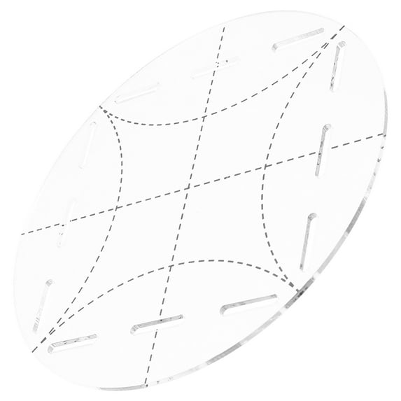 Greenadscape Durable Acrylic Quilting Ruler for DIY Crafts with White Color and Fine Workmanship