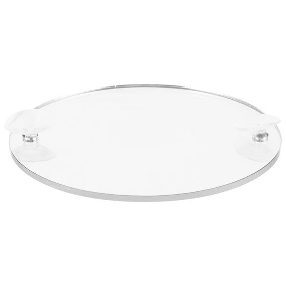 Greenadscape Fish Tank Accessory 1Pack Betta Grooming Mirror Round White Acrylic Material