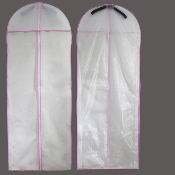 Greenadscape Non-Woven Wedding Dress Style Garment Bag for Storage Travel Family Use 70.9 x 22.8 x 3.5In 1Pcs