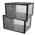 thumbnail image 1 of Greenadscape Shoes Storage Organizer 2Pcs Plastic Rectangular for Home Bedroom Shoe Store Use, 1 of 8