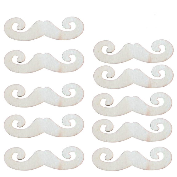 Greenadscape 10-Pack Beige Wood Cutout Chips for Game Props, Craft Decorations, and Projects