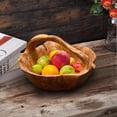 thumbnail image 1 of Greenage Cedar Wood Serving Basket with Handles, Fruit Basket, 13.2x11.8x9.4 inches, 1 of 11