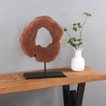 thumbnail image 1 of Greenage Irregular Shape Lychee Wood Sculpture Decoration, Natural Edge Tabletop Décor, Handmade Ornaments - Small Size 13.8'' x 17.7'', 1 of 6