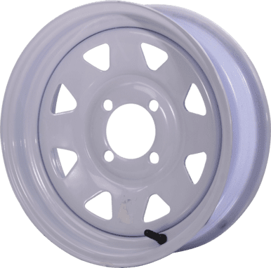 Greenball Wheels Spoke Steel Trailer Wheels White 4.5-13