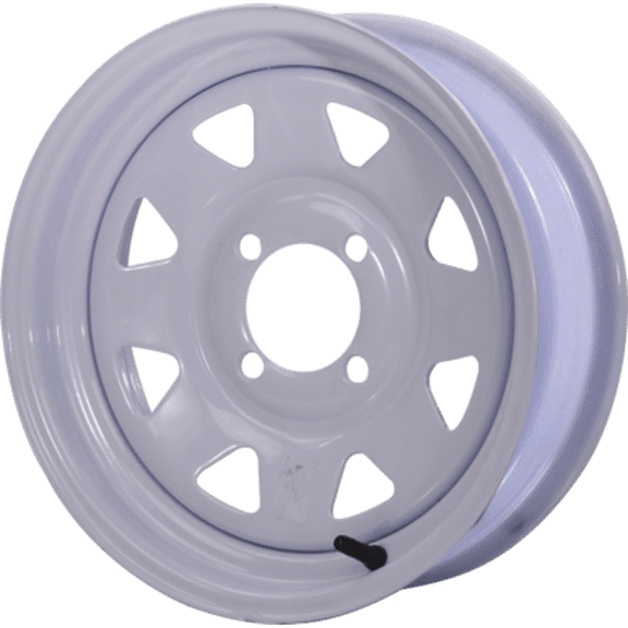 Greenball Wheels Spoke Steel Trailer Wheels White 4.5-13