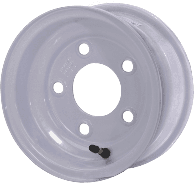 Greenball Wheels Stamped Steel Trailer Wheels White 7-8