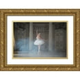 thumbnail image 1 of Greenboim, Michal 18x13 Gold Ornate Wood Framed with Double Matting Museum Art Print Titled - Ballerina, 1 of 4