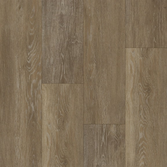 Greenbrier 25617 7" Wide Luxury Vinyl Wood Look Planks 0.5 Mm Wear Layer - Weathered Bark