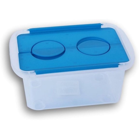 Greenbrier International 3 Set - School Storage Box with Hinged Interlocking Lid - 3 Quart -10 x 6.5 x 5.5 Inches