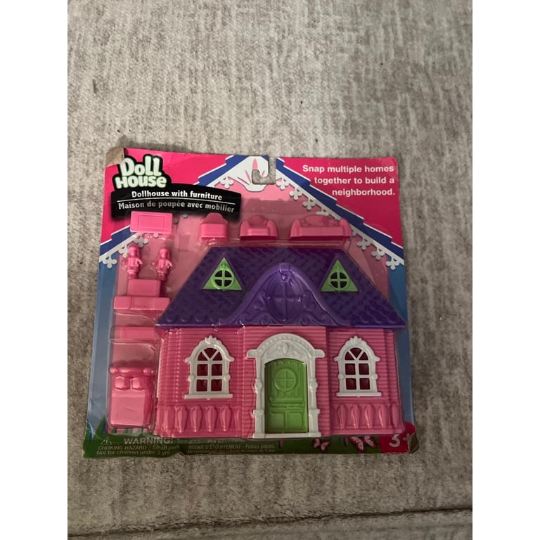 Greenbrier International Mini Doll House with Furniture Playset