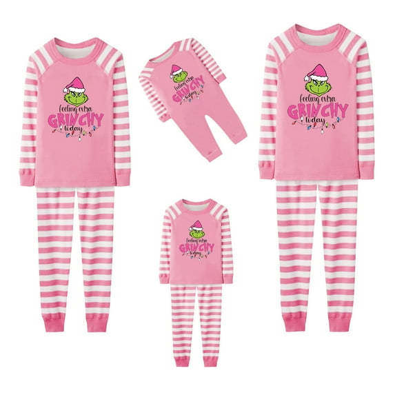 ElYIECD Custom Face Pajama Sets For Family Personalized Photo Merry