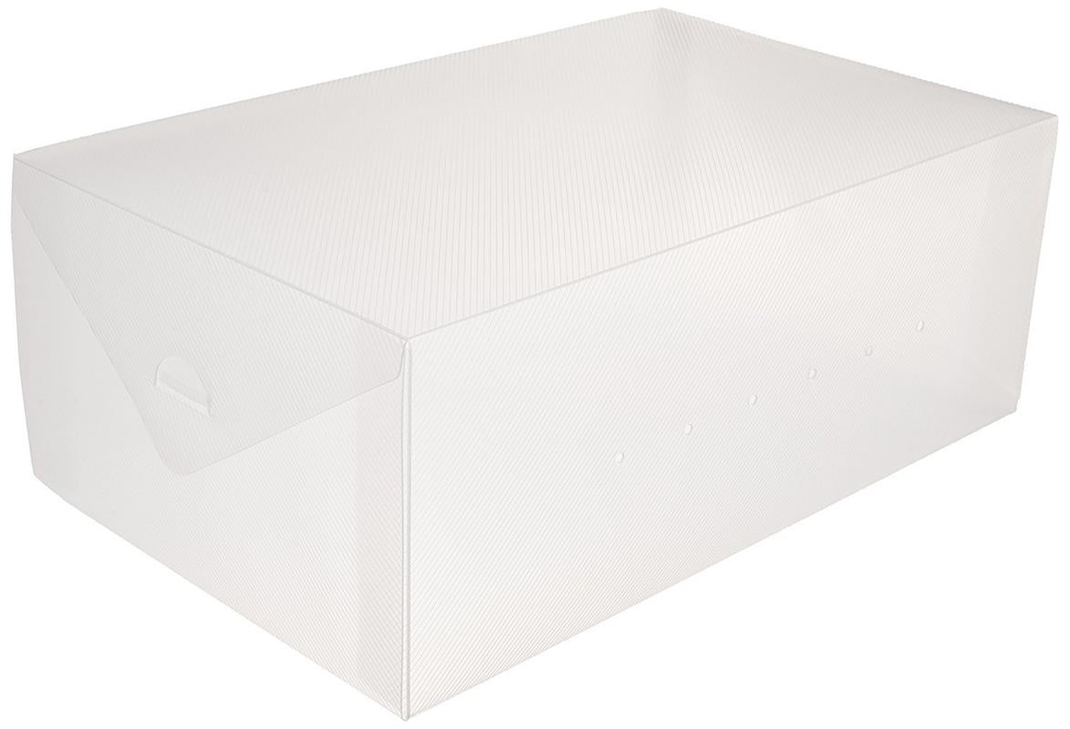 Kurtzy Clear Plastic Shoe Storage Boxes (10 Pack) - Suitable for Women's,  Men's and Children's Shoes - Foldable, Corrugated and Stackable for Storage