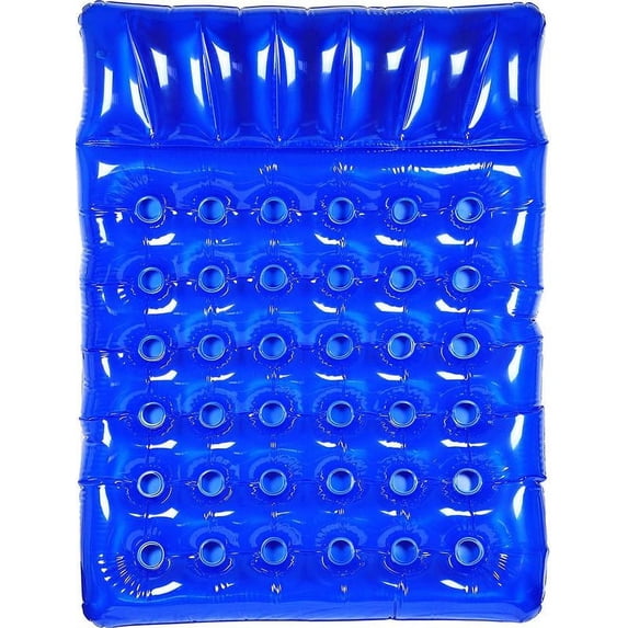 Greenco Giant Inflatable Double Mattress Pool Lounger Float 78 Inches- Blue