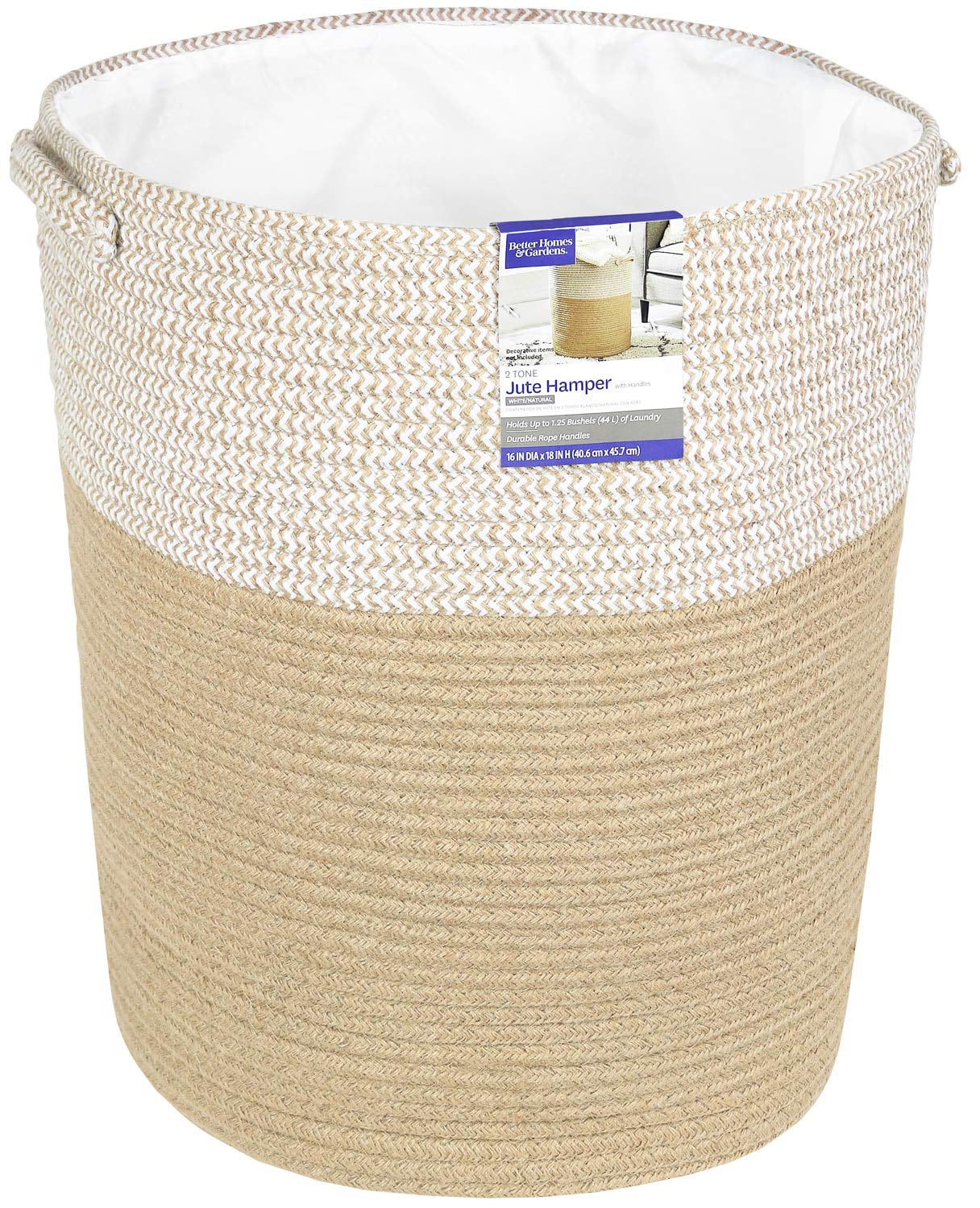 Greenco Large Woven Rope Basket with Handles for Toys & Blankets