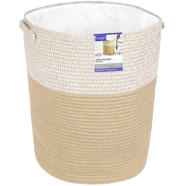 Greenco Large Woven Rope Basket with Handles for Toys & Blankets