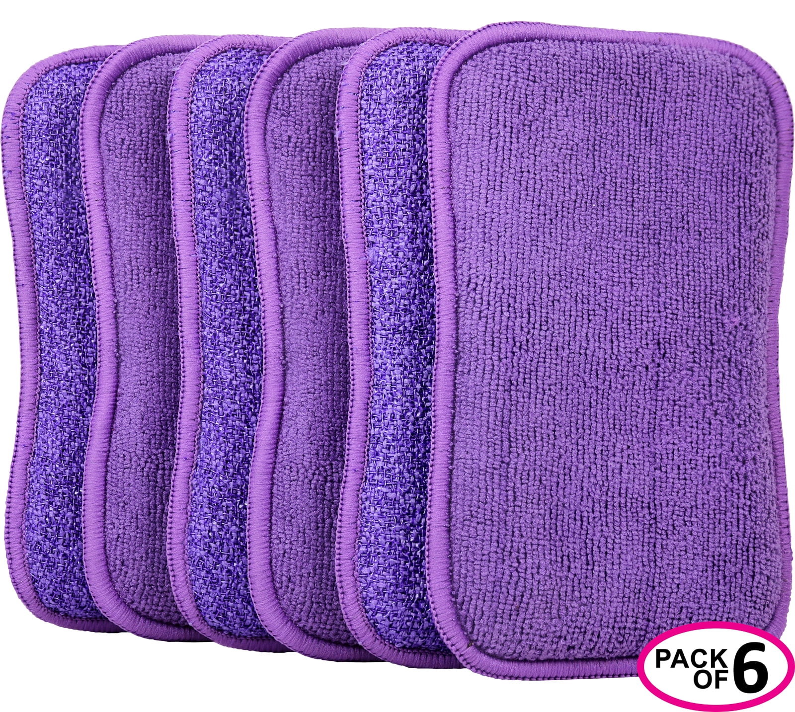 Greenco Microfiber Sponge Scrub Sponges for Cleaning Kitchen