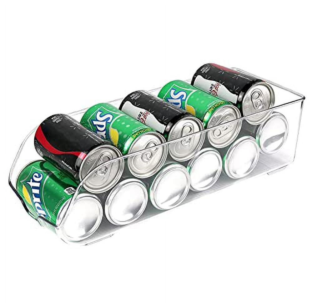 Greenco Soda Can Organizer for Refrigerator Clear BPA Free