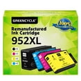 Greencycle 952xl Ink Cartridge 4 Combo Pack Replacement for HP 952 XL