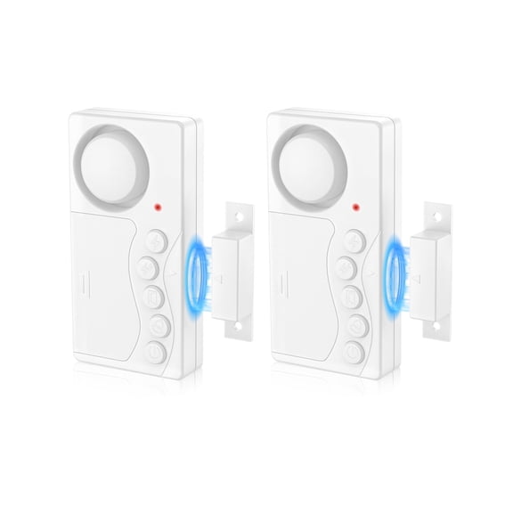 Greencycle Door Alarm When Opened,Door and Window Alarm,Door Alarm Delay,108dB Loud Sound,4 Mode,Volume Adjustable,for Home Security,Kids Safety, Garage,Refrigerator, Apartment,Office,2PK