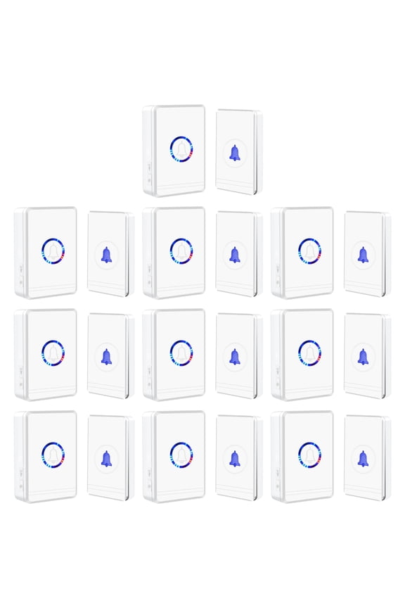 Door Bell Ringer Wireless,Wireless Doorbells for Home,Doorbell Wireless,48 Ringtones,433M Hz Ultra Long Range Transmission,IP66 Waterproof,Suitable for Home, Classroom, Store,1PK