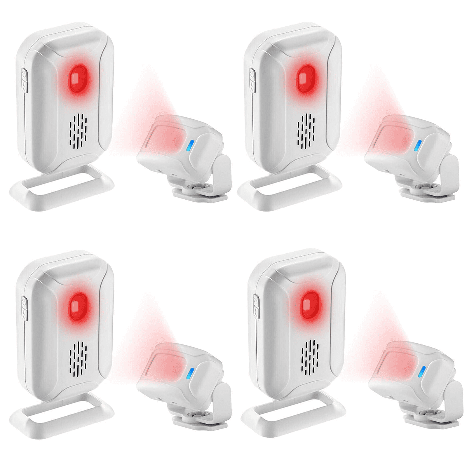 Greencycle Motion Sensor Doorbell,Motion Sensor Door Chime,Door Chime for Business When Entering,Anti-theft,Easy Installation,36 Ringtones & 5 Rings,for Front Porches, Gates, Homes, Offices,4PK