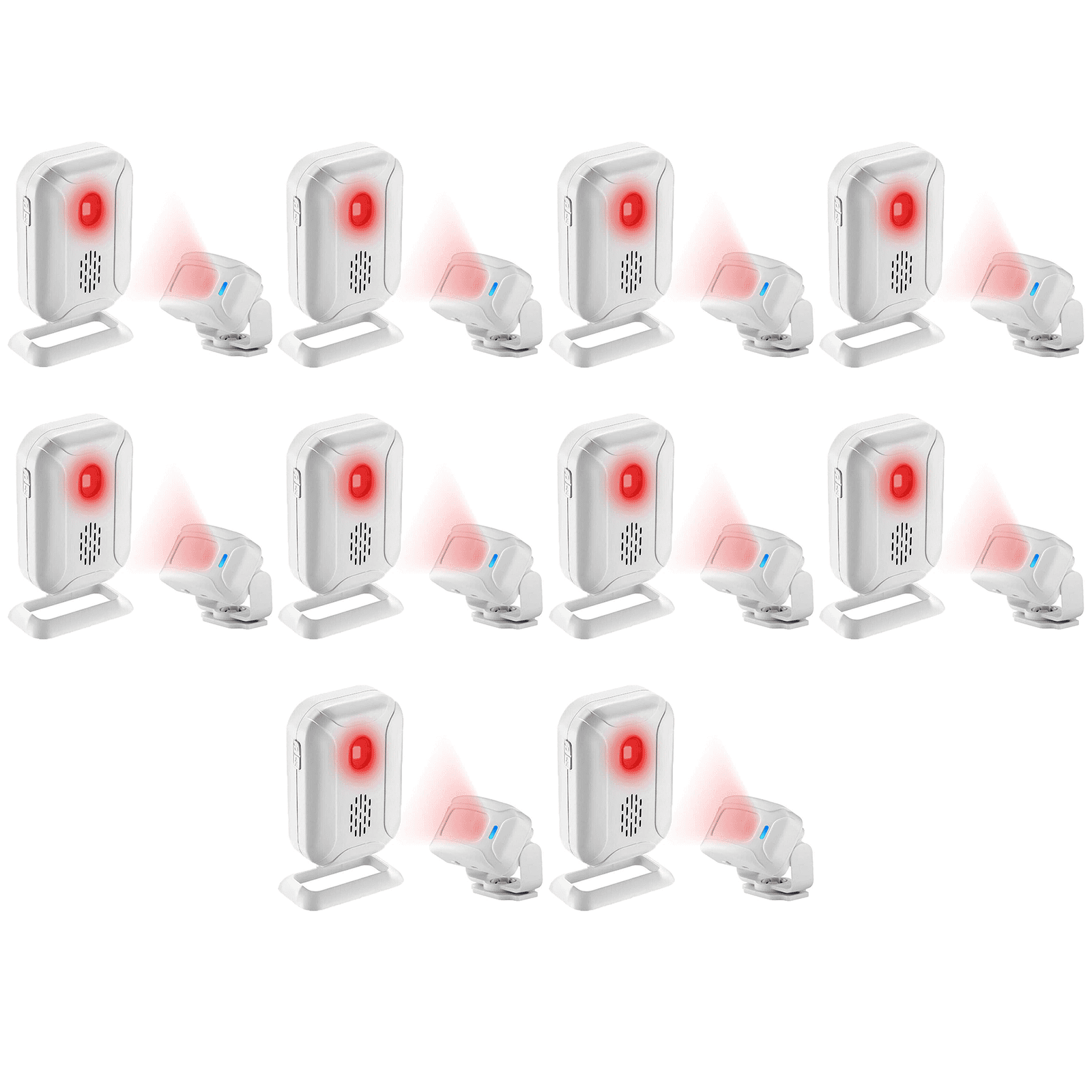 Greencycle Motion Sensor Doorbell,Motion Sensor Door Chime,Door Chime for Business When Entering,Anti-theft,Easy Installation,36 Ringtones & 5 Rings,for Front Porches, Gates, Homes, Offices,10PK