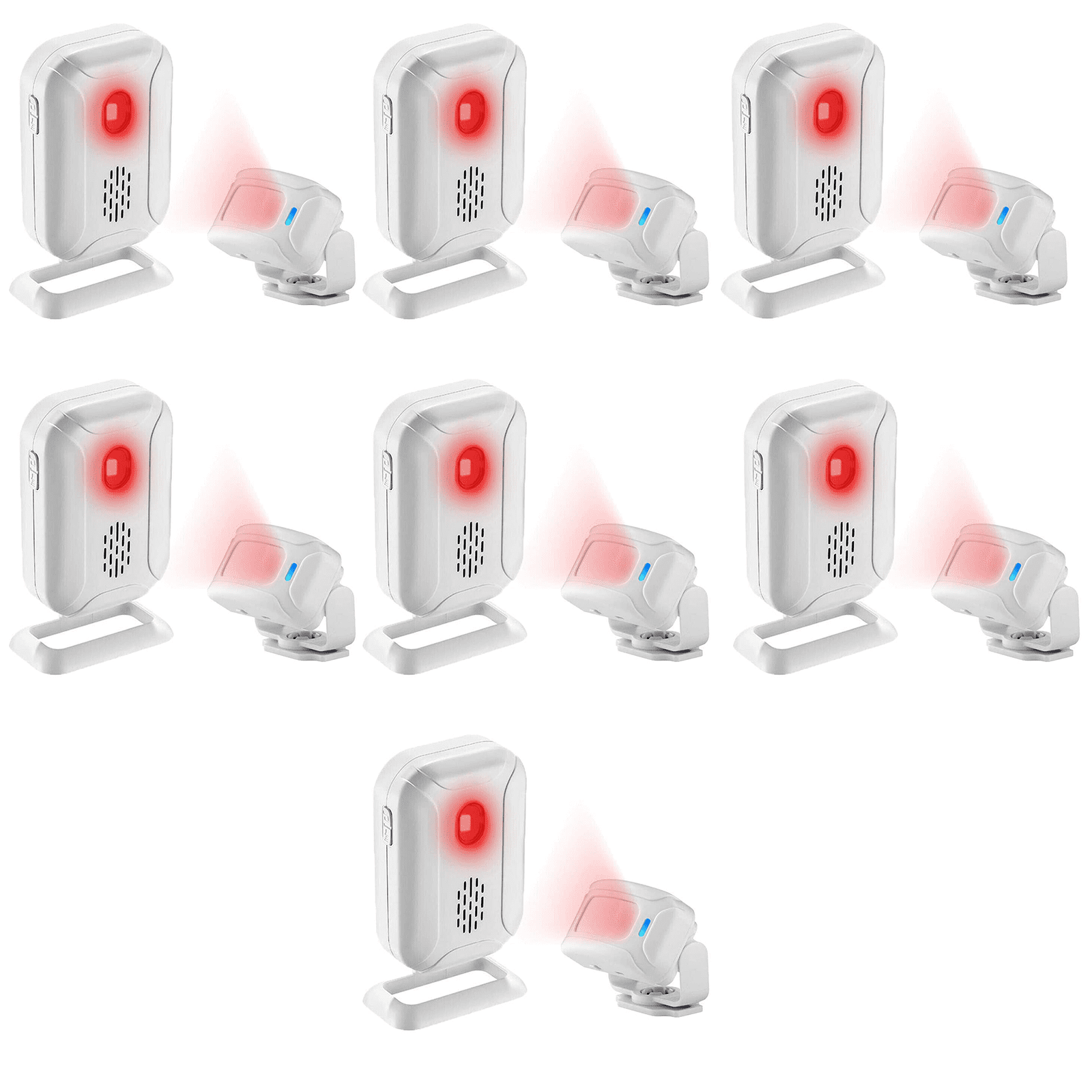 Greencycle Motion Sensor Doorbell,Motion Sensor Door Chime,Door Chime for Business When Entering,Anti-theft,Easy Installation,36 Ringtones & 5 Rings,for Front Porches, Gates, Homes, Offices,7PK