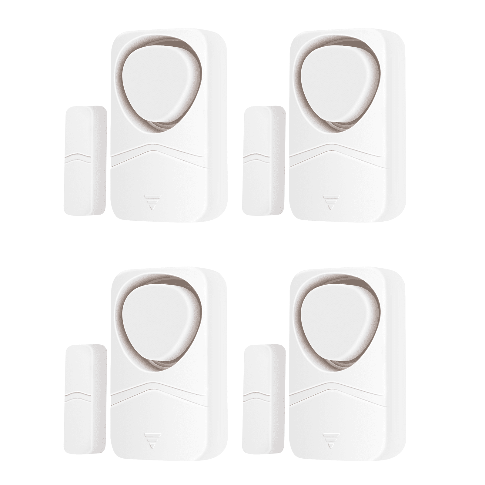 Greencycle Window Alarm Sensors,Sliding Door Alarms when Opened,Alarm Door Left Open,Door Alarm Delay,110dB Loud Alarm,Easy Installation,4 Alarm Modes,Suitable for Fridge, Dormitory,Home,Shop,4PK
