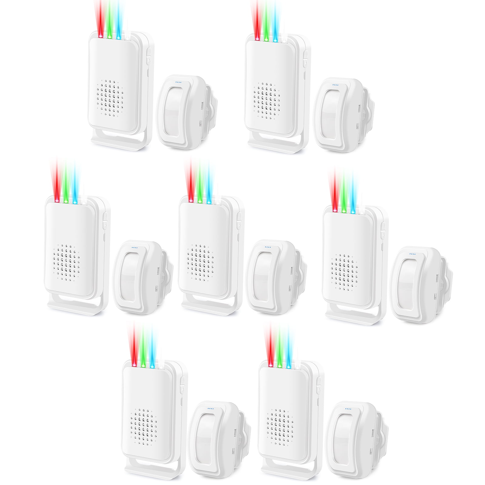 GREENCYCLE Wireless Motion Sensor Door Bell And IP64 Waterproof Driveway Alarm, Home Security Business Alert, Store Welcome Chime Door Entry Doorbell 918 Feet, 4 Volume Levels Adjustable