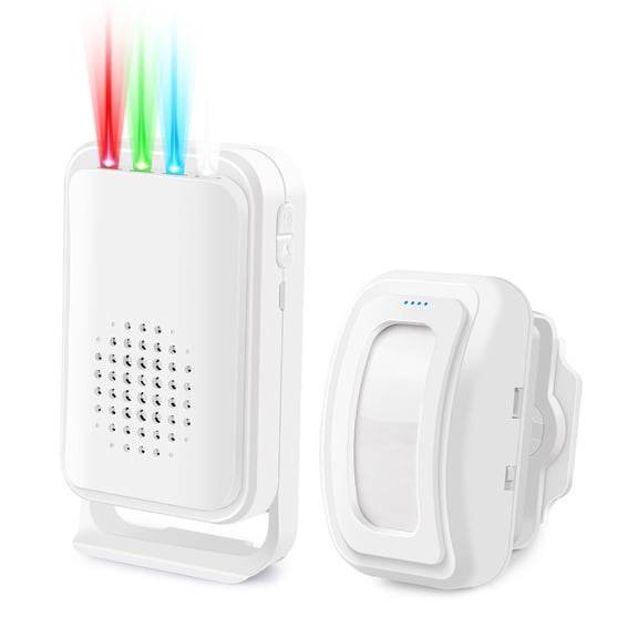 Greencycle Wireless Motion Sensor Door Chime,Doorway Motion Sensor Alarm,Door Chime for Business when Entering,Wireless Door Chime,Anti-theft,918FT Long Distance,for Shops,Homes,Offices,Garage,1PK