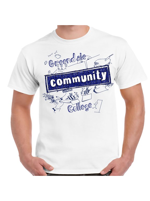 Greendale Community College White Adult Shirt-Medium