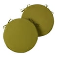 thumbnail image 1 of Greendale Home Fashions 18" x 18" Kiwi Round Outdoor Chair Pad (Set of 2), 1 of 7