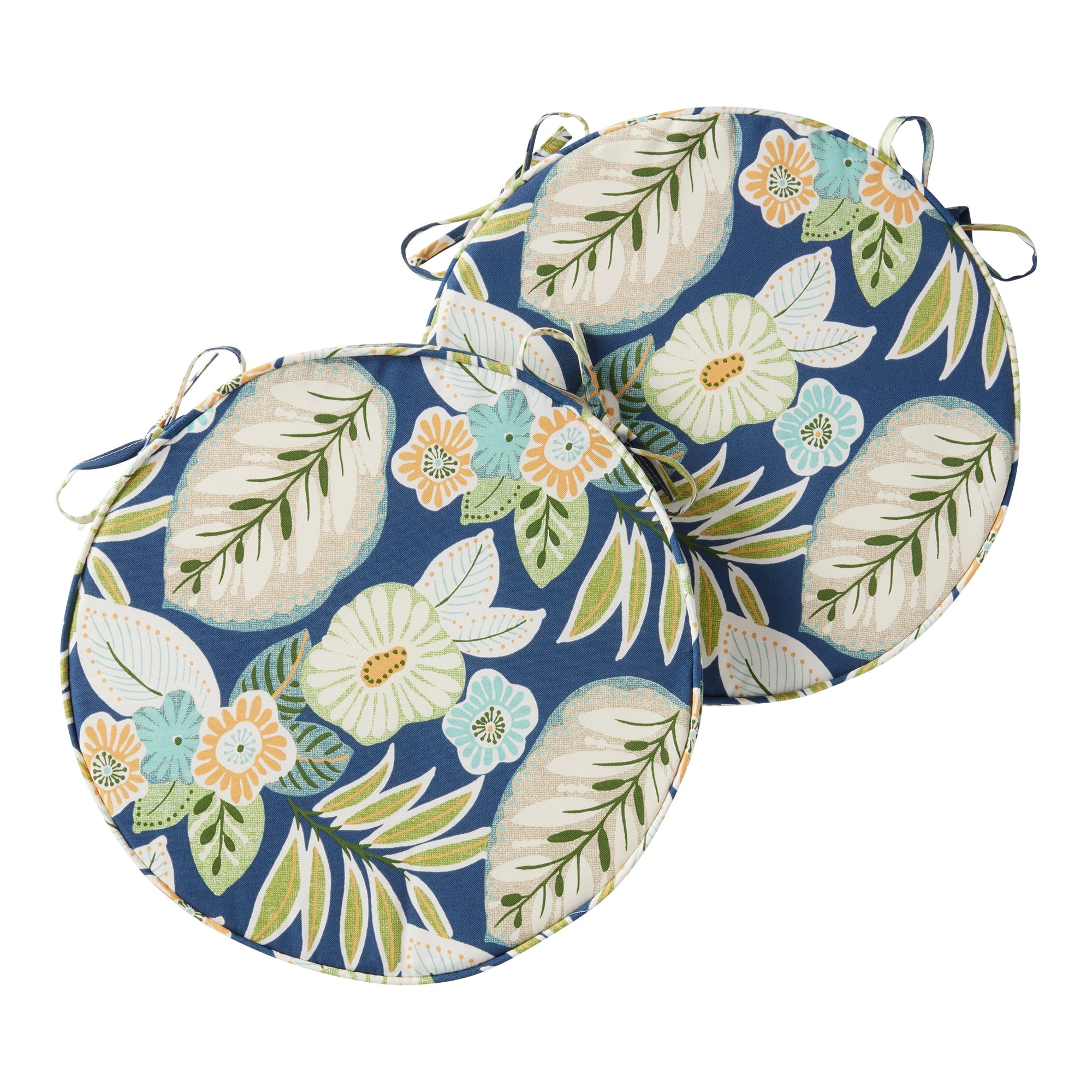 Blue Stripes Outdoor Chair Pad