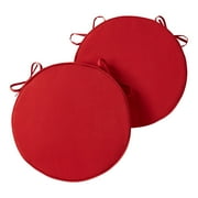 Greendale Home Fashions 18" x 18" Kiwi Round Outdoor Chair Pad (Set of 2)