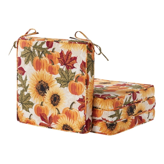 Greendale Home Fashions 18 x 18 in. Marisol Outdoor Dining Seat Cushion (4-Pack)