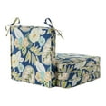 thumbnail image 1 of Greendale Home Fashions 18 x 18 in. Marlow Blue Floral Outdoor Dining Seat Cushion (4-Pack), 1 of 6