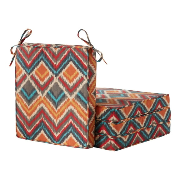 Greendale Home Fashions 18 x 18 in. Surreal Outdoor Dining Seat Cushion (4-Pack)