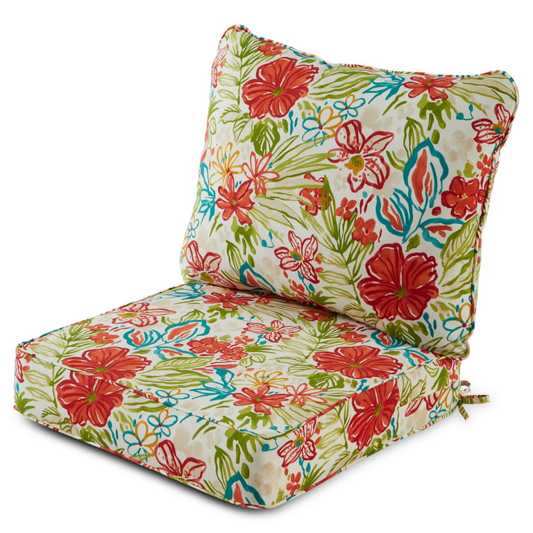 Polyester Classic Swing/Bench Cushion, 47 x 16x 3 - Floral