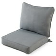 thumbnail image 1 of Greendale Home Fashions 24 x 24 in. Heather Gray Premium 2-Piece Deep Seat Cushion Set, 1 of 9