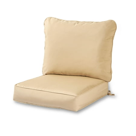 Greendale Home Fashions 2-Piece Stone Outdoor Deep Seat Cushion Set