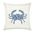thumbnail image 1 of Greendale Home Fashions 20" x 20" Blue Crab Cotton Canvas Decorative Pillow, 1 of 4