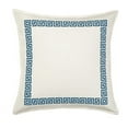 thumbnail image 1 of Greendale Home Fashions 20" x 20" Blue Greek Key Cotton Canvas Decorative Pillow, 1 of 4